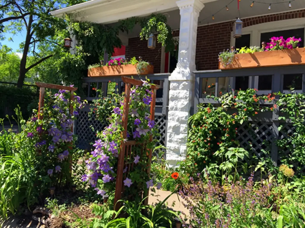 Garden patio entrance