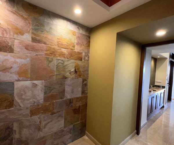 Foyer After- Copper Ceiling